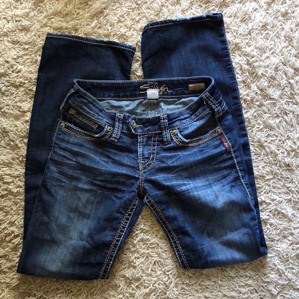 Silver Jeans Size 25 x 31, Like New Condition
